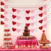 Decoración Fiesta Día de San Valentín Boda Europea y Americana Diseño de Habitación de Boda Flor de Tela No Tejida en Forma de Corazón Corazón Venta al por Mayor Personalización