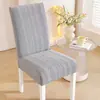 2026 Nuevo Modelo Color Sólido Elástico Jacquard Terciopelo Juego de Sillas Oficina Elástico a Prueba de Polvo Funda de Silla Simple Venta al por Mayor