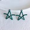 Cor pentagonal estrela uva liga pingente diy grampo de cabelo colar brincos acessórios material atacado