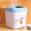Cubo de Arroz para el Hogar 10kg Elegante a Prueba de Insectos 5kg A Prueba de Humedad Sellado Caja de Arroz de Grado Alimenticio Caja de Almacenamiento a Prueba de Insectos para Harina y Fideos