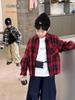 Camisas de Manga Larga para Niños, Camisas de Cuadros para Niños, Estilos de Primavera y Otoño, Nuevo Estilo 2025, Chaquetas Casuales Elegantes de Otoño para Niños Medianos y Grandes