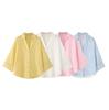 Aliexpress Ropa Europea y Americana para Mujer al por Mayor Transfronteriza 2025 Nueva de Principios de Primavera Casual Cómoda Camisa de Mangas Anchas con Cuello