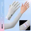 Guantes de Seda de Hielo con Protección Solar para Mujer, Protección UV de Verano, Compatibles con Pantalla Táctil, Estilo Delgado, Adecuados para Conducir y Andar en Bicicleta Eléctrica, Guantes de Longitud Media