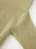 Exportación Transfronteriza 2025 Nuevo Otoño Casual Versátil Cuello Alto Botones Suéter Diseño Top de Punto Chaqueta para Mujer