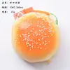 Enfeite de Modelo de Hambúrguer Simulado, Pão Simulado de PU com Rebote Lento, Brinquedo Macio e Amassável, Brinquedo de Alívio de Estresse de Comida Simulada