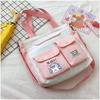 Bolsa de lona linda tiburón gordo guapo bolsa de hombro para estudiante portátil mochila estilo coreano de moda bolsa cruzada para hombres y mujeres bolsa de tutorial