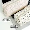 Estuche Floral Fresco y Sencillo Estilo Ins Alta Calidad Gran Capacidad Corazón de Niña Caja para Bolígrafos Papelería Bolsa de Almacenamiento de Una Sola Capa para Estudiantes
