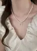 Colar Shijia para Mulheres, Luxo Leve, Nicho, High-End, Corrente de Clavícula da Moda, Gentil e Elegante, Acessório de Pescoço Versátil