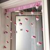 Cortina de porta de coração de menina Sanrio melodia pudim cachorro cortina de porta divisória cortina de sala de estar decoração de entrada quarto cortina pendurada