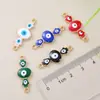 Nuevos accesorios de aleación Ojo del Diablo fabricantes al por mayor accesorios de moda para ropa accesorios de conexión de doble colgante DIY