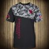 Camiseta Casual de Manga Corta de Moda Transfronteriza 2025 Estampado Digital 3D Camuflaje Genial Atuendo de Pareja Camiseta de Cuello Redondo para Hombre y Mujer