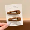 Pinza para el pelo de lunares dopamina estilo coreano para mujer, nuevo modelo 2026, pinza para flequillo lateral, pasador, pinza de pico de pato, accesorio para el cabello