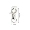 Accesorios para Llavero Hebilla Gancho de Aleación de Zinc Personalizada para Perros Hebilla Gancho Accesorios de Ferretería para Bolsos Equipaje Hebilla de Metal Electrochapada Venta al por Mayor