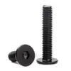Tornillo de Acero Inoxidable 304 Negro cm Cabeza Plana Grande Cabeza Ultraplana Hexagonal de Cuadrado Mm2M2.5M3M4M5M6
