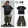 Roupas de Hip-Hop para Crianças, Roupas da Moda Hip-Hop, Roupas Personalizadas Rasgadas para Performance de Bateria, Roupas de Camuflagem para Meninos e Meninas para Performance