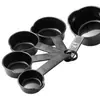 Juego de 8 piezas de tazas medidoras y cucharas medidoras de acero inoxidable para cocina y hogar con báscula, herramientas para hornear, juego de cucharas medidoras, cuchara multifunción