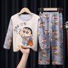 Pijamas para niños de primavera y otoño, de manga larga, finos, para niños de 3 a 11 años, para el hogar, de verano