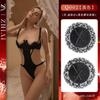Lencería Sexy, Uniforme de Abstinencia Sexy, No Necesita Quitarse, Body sin Entrepierna, Push-Up para Pecho Pequeño con Aros, Confidencial, Pieza Única, Dropshipping
