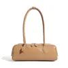 Bolsa Feminina 2026 Novo Design de Nicho Europeu e Americano de Ombro Único Grande Capacidade em Couro Bovino para Axila Bolsa de Mão em Couro Genuíno Bolsa Baguete para Mulheres