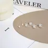 Pendientes Geométricos de Múltiples Piezas Inspirados en el Diseño para Mujer, Moda Versátil de Lujo Ligero de Nicho, Accesorios Electrochapados Ecológicos de Yiwu al por Mayor