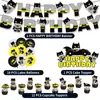 En Stock Decoración de Escena de Cumpleaños Temática de Batman Artículos para Fiesta Set de Globo de Látex Banner