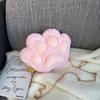 Bolsa de Pelúcia Patinha de Gato Desenho Animado Estilo Coreano Macia e Fashionável Bolsa Transversal com Corrente Bolsa de Ombro Mini Boneca para Meninas