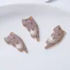 Gato aleación gota pegamento accesorios de joyería diy colgante de collar lindo colgante de bolsa pendientes simples venta al por mayor
