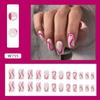 Moda Europa e Estados Unidos comércio exterior unhas postiças primavera e verão novas garotas quentes usam armadura Leopard Flash fatias de unha doces e legais atacado