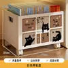 Estante de almacenamiento móvil para bolsas de libros, carrito para transportar libros, herramienta para colocar libros, cesta de almacenamiento de escritorio, caja de libros plegable