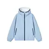 Chaqueta cárdigan con capucha estilo americano, prenda exterior casual holgada para hombre, chaqueta versátil de moda, azul oscuro, moda femenina, chaqueta para pareja