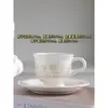 Juego de Tazas de Café Retro Jingdezhen Taza Cerámica Pequeña Europea Creativa Set de Té de la Tarde Pastoral Flor