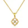 Colgante de Oro Real Vintage Collar de Acero de Titanio Estilo Melad 2025 Avanzado Nuevo Corazón Manchado de Aceite para Mujer Collar Versátil