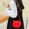 Bolsa de Concha Fofa para Meninos e Meninas, Mini Bolsa de Ombro Simples Estilosa de Cor Pura para Crianças, Nova Bolsa de Corrente para Crianças 2025