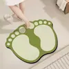 Alfombrilla de baño de tierra de diatomeas Footprint, alfombrilla de baño, alfombrilla absorbente y antideslizante para la entrada del inodoro, duradera y fácil de limpiar