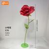 Flores Artificiais Roses Feitas à Mão Adereços de Casamento Arte em Papel Gigante Decoração de Exibição de Produtos Acabados para Shopping Arranjo de Dia dos Namorados