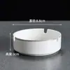Cinzeiro de Cerâmica Estilo Chinês com Acabamento Dourado Criativo Cinzeiro de Porcelana Cinzeiro de Mesa para Hotel de Luxo Personalizável LO