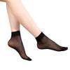 Fabricante Venta al por Mayor Verano Medias Cristal Invisibles Calcetines Cortos para Adulto Calcetines para Puesto Callejero de Mujer Piernas Mercerizadas Negras