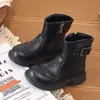 Botas estilo Martin para niña, colección primavera/otoño 2026, estilo británico retro, botines nuevos para niña, botas de cuero de media caña para niños, modernas y con estilo