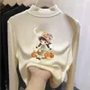 Nova camada de base térmica da moda e tendência outono/inverno para crianças, gola alta meia-manga para meninas, top quente e casual para crianças mais velhas