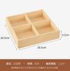 Caja de Almacenamiento Jiugongge de Madera Bandeja para Frutos Secos y Pasteles Rejilla de Seis Espacios Bandeja de Té Caja de Rejilla para Escritorio Bandeja de Exhibición de Material