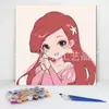20*20 Pintura al Óleo Digital de Dibujos Animados de Anime Pintura Decorativa DIY para Colorear Hecha a Mano para Niños Stock Listo Pintura al Óleo Digital al por Mayor