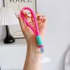 Lanyard para Teléfono Estilo Ins, Correa de Muñeca Tejida con Separador Transparente, Accesorio para Teléfono Dopamina