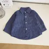 Nausicaä del Valle del Viento 2026 Primavera Nuevo Estilo Coreano Moda Camisa a Cuadros para Niños Versátil Simple Top para Niños y Niñas Nuevo Modelo