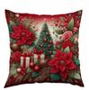 Capa de Almofada de Boneco de Neve Popular da Amazon para o Natal, Pilha de Presentes do Velho da Neve, Capa de Almofada para Decoração de Quarto de Casa, Travesseiro de Cabeceira