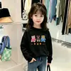 Camiseta de Manga Larga Dulce Linda con Estampado de Dibujos Animados para Niña 2026 Otoño Nueva Superior de Estilo Casual para Niñas