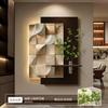 Pintura Decorativa de Entrada, Arte Abstracto de Alta Gama, Pintura para Colgar en Pasillo de Entrada, Mural de Iluminación de Entrada con Planta Verde Hidropónica