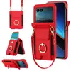 Funda para Teléfono Móvil Adecuada para Moto Razr 70 Ultra Razr60 Anillo Correa Elástica Cordón Cruzado Funda Protectora