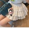 Hermosa Falda Estilo Ballet de Principios de Primavera para Mujer, Falda Tutú de Encaje, Falda de Pastel Plisada Multicapa