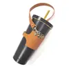 Juego de tazas de té de leche de venta caliente transfronterizo tamaño ajustable juego de tazas de cuero diámetro 75-95 mm juego de tazas de café versión mejorada