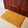 Alfombra de baño, felpudo de forro polar coral, antideslizante, con relieve de guijarros